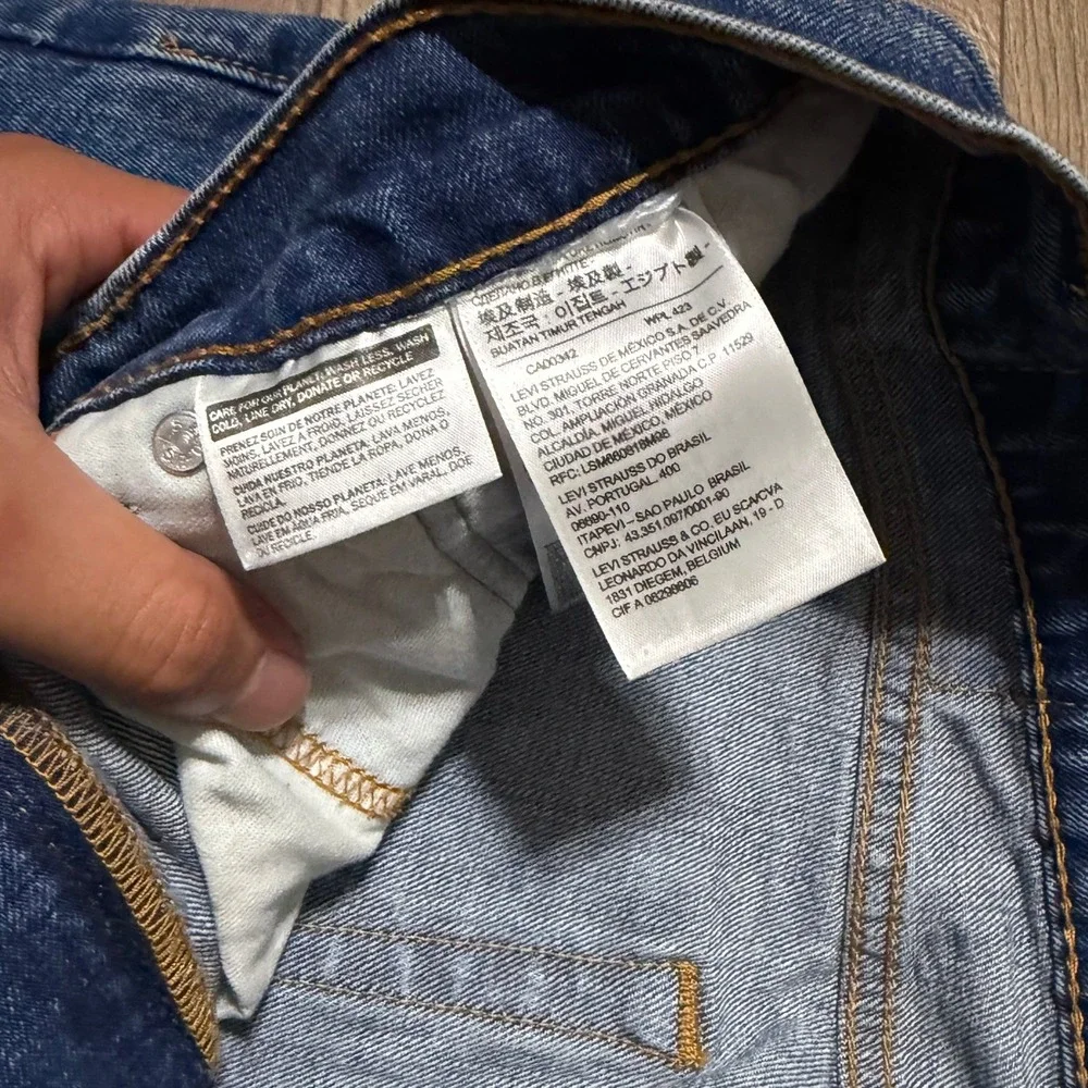 Levis 505 Regular Fit Straight Leg Mens‎ Blue Denim Jeans W34 L32 Medium Wash